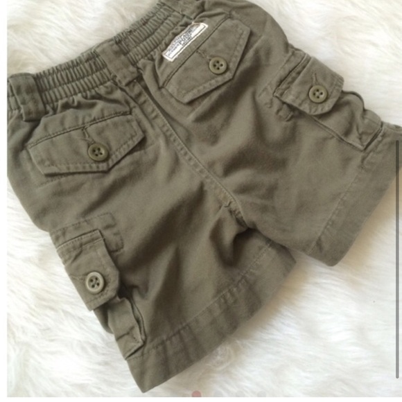 {preloved} Infant Boy’s Army Green Polo Chinos - Picture 2 of 4